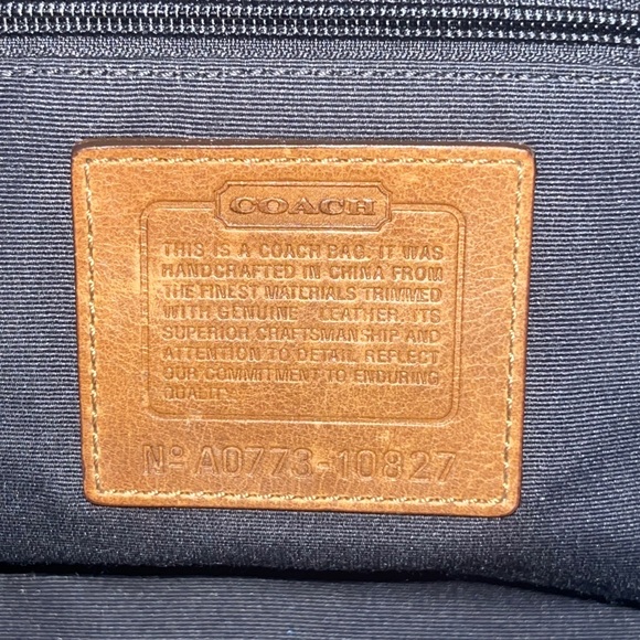 Coach 65th Anniversary Legacy Blue Denim &  Leather Satchel Handbag Purse 10827 - Picture 4 of 15